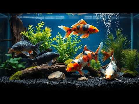 Aquarium Ambience & Fish Tank Sounds | Peaceful Background for Sleep & Calm