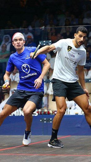 EXHAUSTING squash on match ball! 😮‍💨 #squash #psaworldtour #diegoelias #mazenhesham | PSA Squash Tour