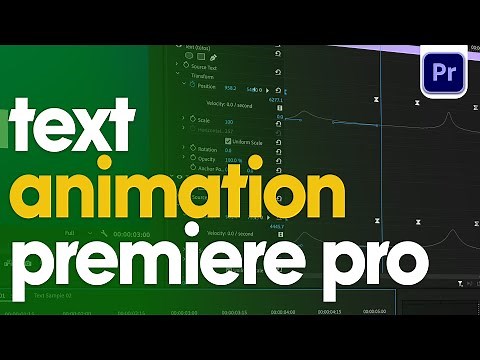 The EASIEST Way to Animate Text in Premiere Pro – No Plugins!