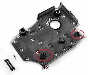 Installing a TT-S engine cover over big intake manifold...