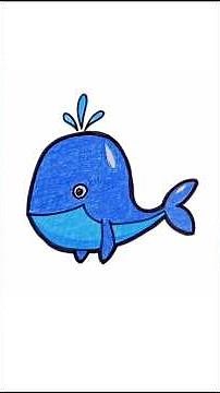 How to Draw a Whale Step by Step 🐋 | Easy Drawing Tutorial