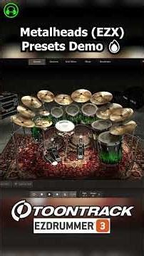 EZDrummer 3 Metalheads (EZX) Presets Demo 🔥 #iamshane #thisismeph #toontrack #ezdrummer3 #drumvst