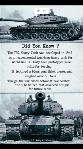 T32 Heavy Tank | WW2 Tank Made in USA