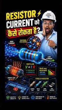 Resistor Explained in Hindi | Electronics Basics । #shorts #electronics #resister #resistance