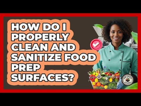 How Do I Properly Clean And Sanitize Food Prep Surfaces?