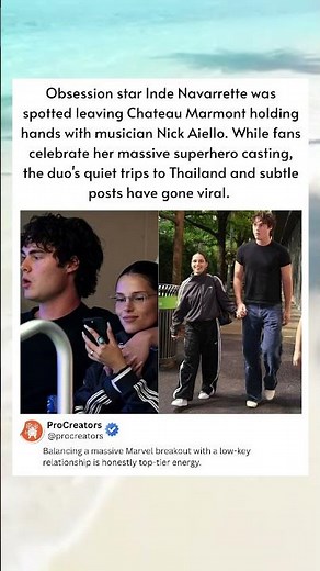 Inde Navarrette just sparked dating rumors after a quiet night out with Nick Aiello. #IndeNavarrette