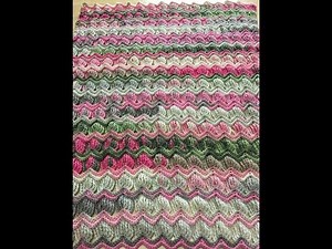 Crochet blanket and scarf pattern tutorial @AlextitiaTutoCrochet