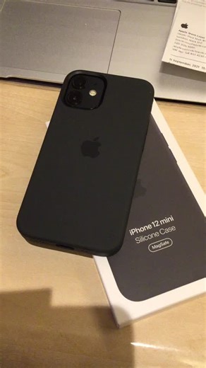 iPhone 12 Mini Black Silicone Case - Personalization Options