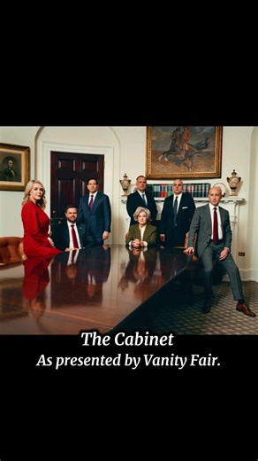 Introducing The Cabinet. As photographed by Vanity Fair. #VanityFair #TheCabinetCloseUp #PowerAndPolitics #Trump #ThislsWild