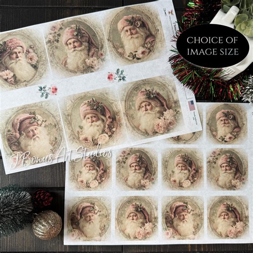 Victorian Santa Decoupage Paper, Christmas A4 Rice Paper Small Craft Project, Winter Ephemera Junk Journal Collage Deco Podge, Nicholas 760 - Etsy