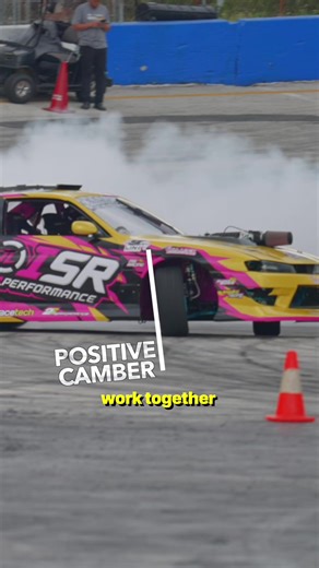 Drift cars with so much negative camber…