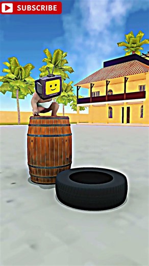 Precarious balancing act on the wooden barrel. #Balancing #Barrel