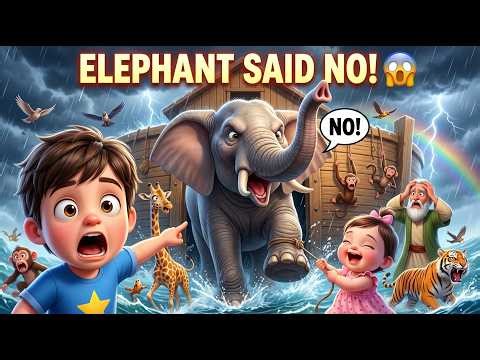 Elephant Refused Noah’s Ark! 😱 Eric & Amyra Funny Story
