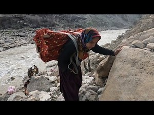 Crossing the River in the Mountain region of Gaka : Nomad life of Iran 2023