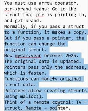 C Structs and Pointers Explained, Struct Pointer in C Programming, C Programming for Beginners