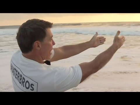 How to escape a rip current