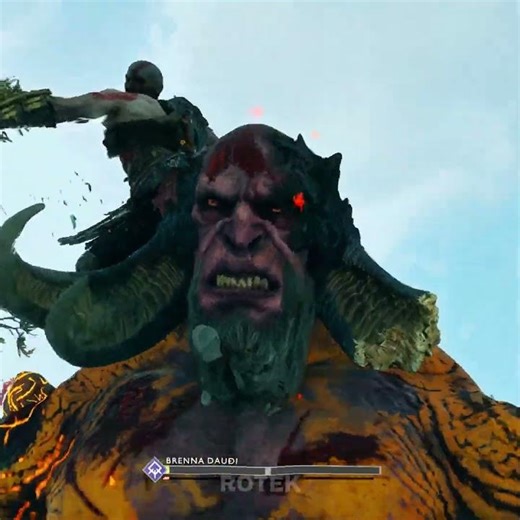 Kratos vs Fire Troll 🔥​- God of War 4 #shorts