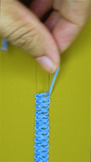 🔥Viral braid stitch tutorial🪡💯💯#embroidery #love #shorts #viral #reels #trending #foryou | Crafty Needles 7