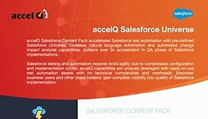 AccelQ Salesforce Universe - Automate 3x faster