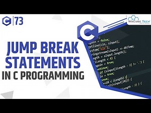 Jump Statements: Break Statement in C Programming | C Tutorial for Beginner