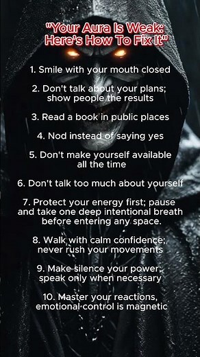 "Your Aura Is Weak: Here’s How To Fix It"#psychology
