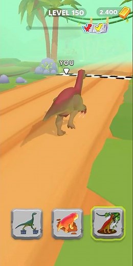 🎮 Dino Shifting Dinosaur Games Level - #150 🦖👑 #shorts #mobilegame #trex