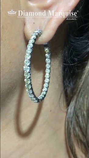 Diamond Hoops - Diamond Marquise® (DS.P)