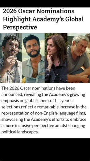 2026 Oscar nomination #oscarnominations #usa #hollywood #oscar2026 #usanews #breakingnews #news