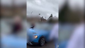 Shoppers hit hatchback with trollies in Tesco carpark brawl