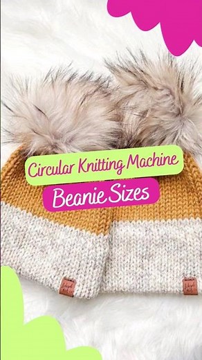 😍 Beanie rows to every size on a circular knitting machine #sentropatterns #beanies #knitting