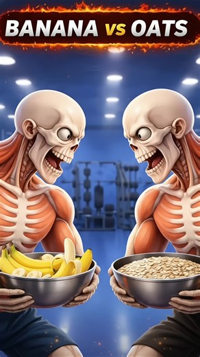 Banana VS Oats Kaun Hai Jyada Powerful? #fitness #Shorts