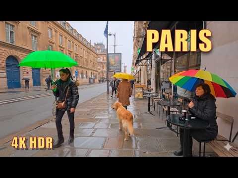 11 February 2026 Paris France - Paris in the rain 4K HDR Walking Tour