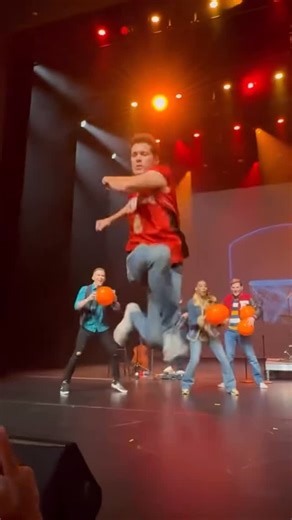 DCOM: Live! • A Disney Channel Original Movie Tribute Show on Instagram: "True story: we almost didn’t make it back on stage in time. 🏀😮‍💨 #getchaheadinthegame #basketball #props #dcomlive drewseeley"