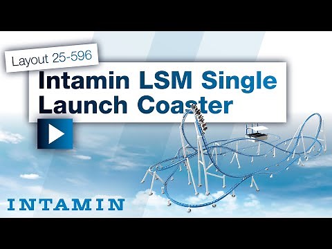 Intamin LSM Single Launch Coaster Sample Layout 25-596