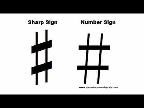 Sharps (Sharp Notes) and Sign - Accidentals - Music Theory