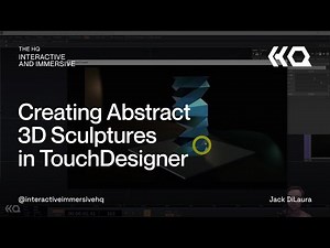 Creating Abstract 3D Sculptures in TouchDesigner - TouchDesigner Tutorial 136