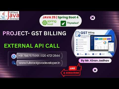 Project- GST Billing Software | Java 25 & Spring Boot 4+ | Full Stack | Purchase: 7887575991