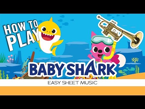 Trumpet "Baby Shark" EASY Sheet Music