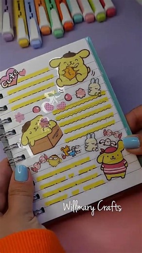 Satisfying Pompompurin Scrapbook Page 📝 #asmr #journaling #stationery #summerofgoals