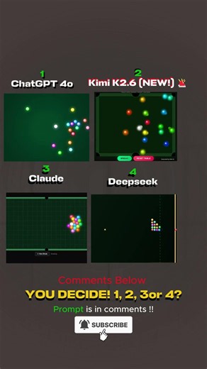 AI Codes a Billiards Break! 🎱✨ (DeepSeek Broke Physics 💀)