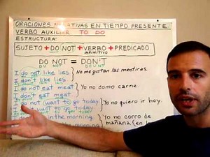 Curso de inglés 61 - Oraciones negativas en Presente