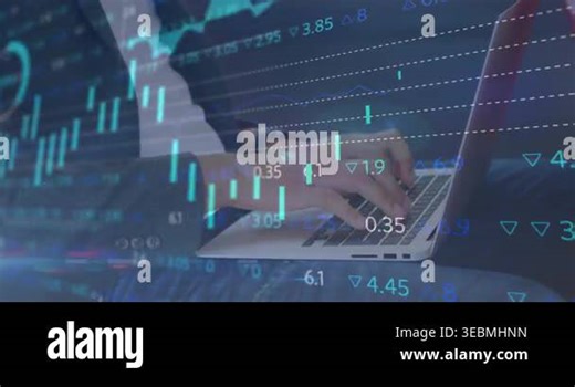 Animation of financial data processing over payment terminal. Global computing and data processing concept digitally generated video Stock Video Footage - Alamy