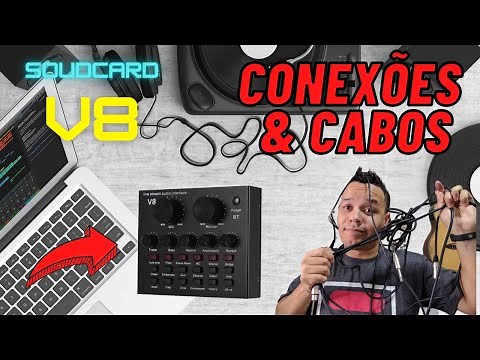 CONNECT V8 SOUND CARD TO COMPUTER ACCORDING TO CABLES
