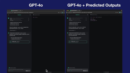 OpenAI 推出 Predicted Outputs 功能，提升模型效率