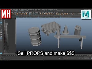 Let's model some 3D PROPS in Autodesk MAYA and make some $$$