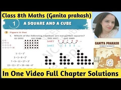 A Square and A Cube Class 8 Maths | Chapter 1 Full Explanation ⚡ One Shot