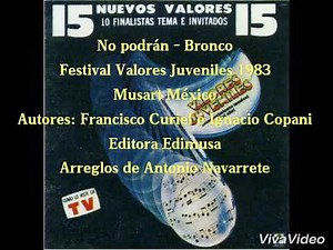 No podrán Bronco Festival Valores Juveniles Bacardí LP 1983