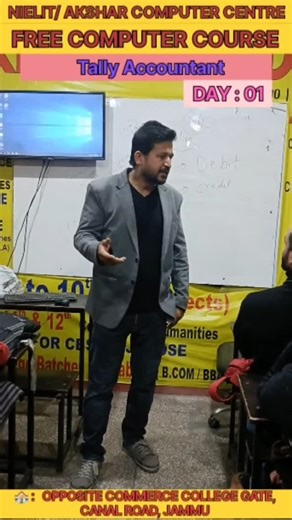 Nielit/Doeacc/Akshar_Computer_Centre🖥️⌨️🖱️ on Instagram: "Empowering Youth with Free Skills💼✨ 1st Day Highlights - Tally Accountant & Computer Operator Course🎓💻 Sincere thanks to @ashishkohli_dograjournalist Ji for giving this student-focused initiative a wider reach and encouraging skill- based education 🙏"