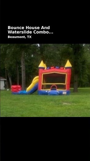 Bounce House And Waterslide Combo Rental Service in Port Arthur, TX | Clean Fun Party Rentals