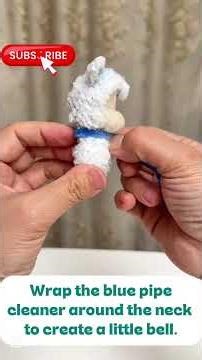 FuzzyTwist Easy pipe cleaner craft, 🐱 Cute Kitty Pipe Cleaner Character | Handmade Xi Yang Yang Doll